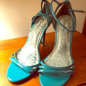 Turquoise Ultra High Heels
